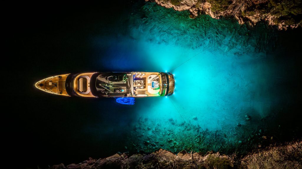 FREEDOM Aerial at night